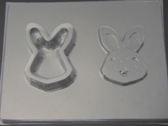 832 Bunny Rabbit Face Pour Box Chocolate Candy Mold
